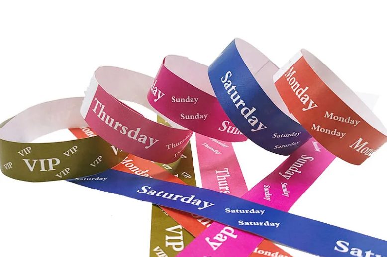 Count daily identification bracelets disposiable plastic wristband (4)