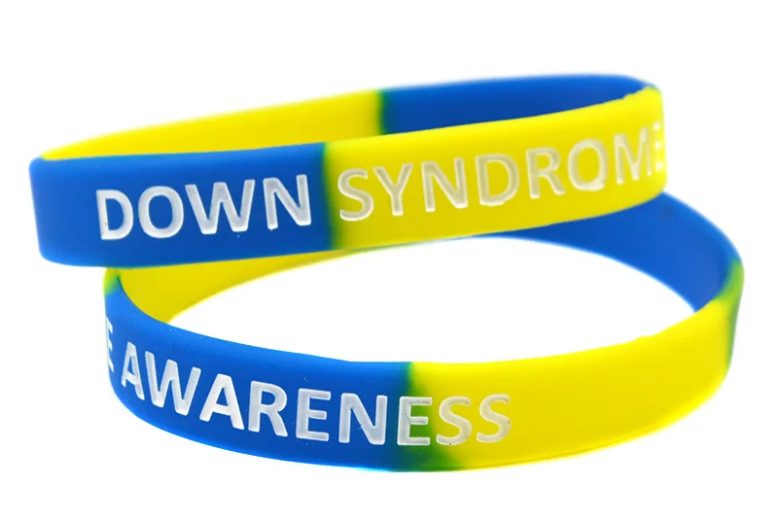 Down syndrome awareness adult silicone wristband (1)