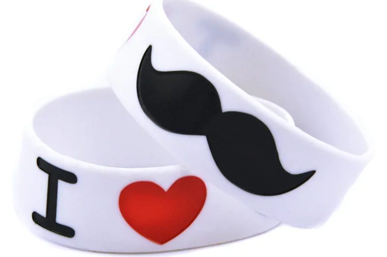 Mustache bracelets love moustache silicone wristband (1)