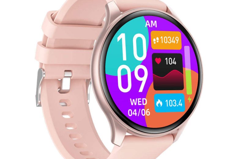 Blood pressure monitor sport round smart wristband (2)