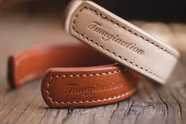 Maden letter leather wristband cuff bracelets for men (1)